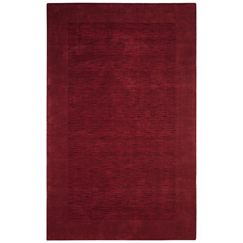 Auckland Collection Cabernet Red Wool Area Rug   #K8229