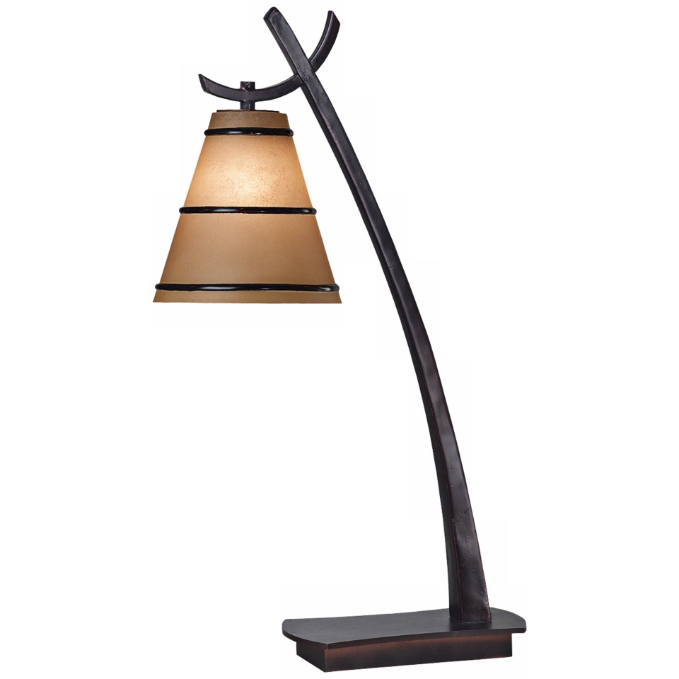 Kenroy Wright Bronze Finish Slanted Desk Lamp   #K8453