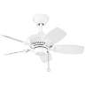 30&quot; Kichler Canfield White Indoor Outdoor Ceiling Fan