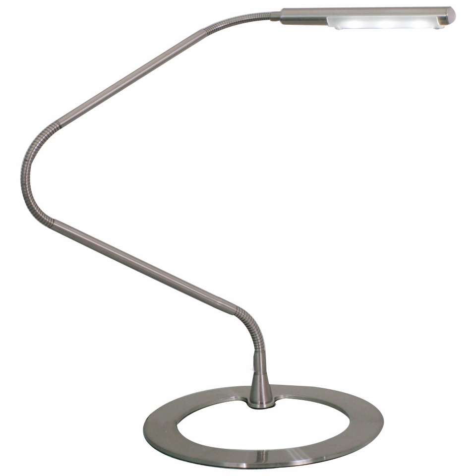 Tasso Gooseneck LED Circular Base Desk Lamp   #M4403
