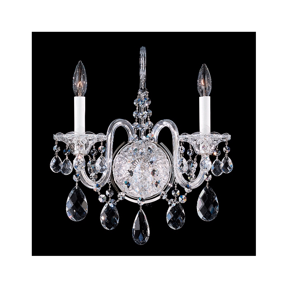 Schonbek Sterling Collection 2 Light Crystal Wall Sconce   #M9448