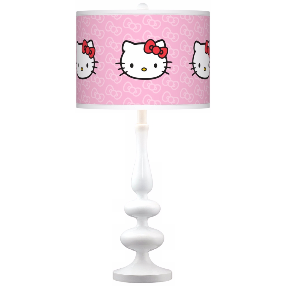 Hello Kitty Classic Paley White Table Lamp   #N5729 Y5106