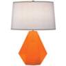 Robert Abbey Delta Pumpkin Orange 22 1/2&quot; High Table Lamp