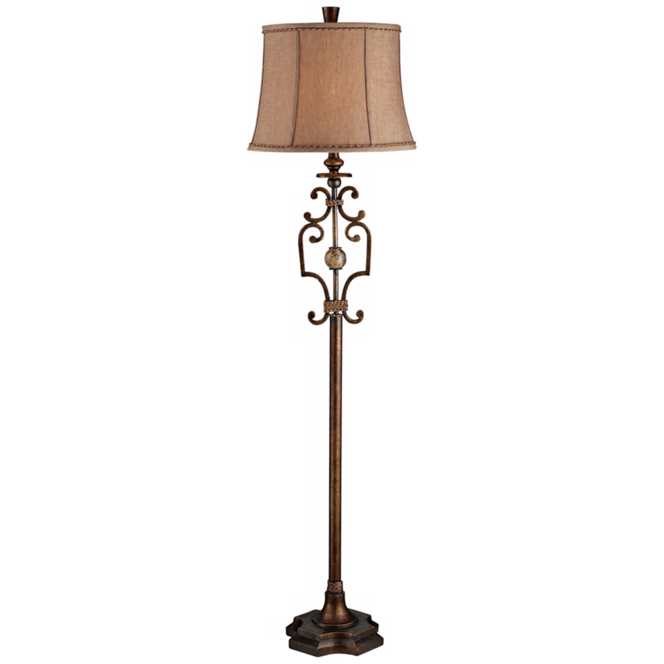 Karan Dennison Bronze Floor Lamp   #P4328