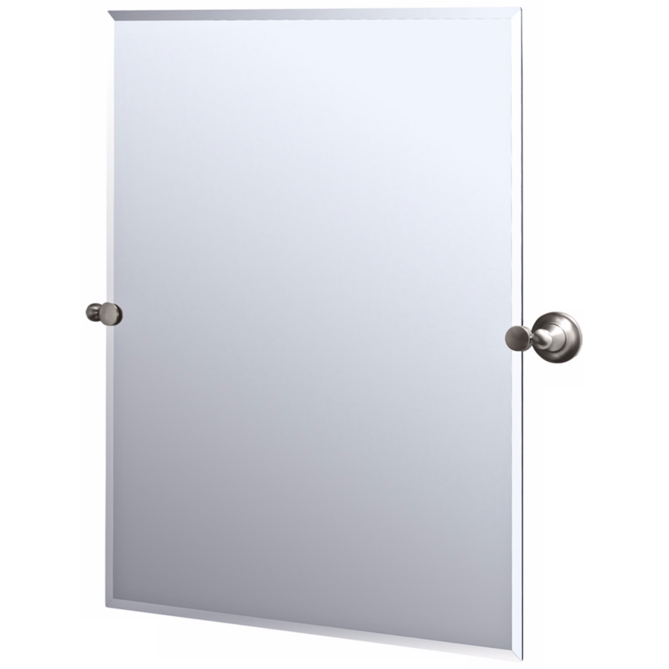 Gatco Tiara Satin Nickel Finish Rectangular Tilt Wall Mirror   #P5326