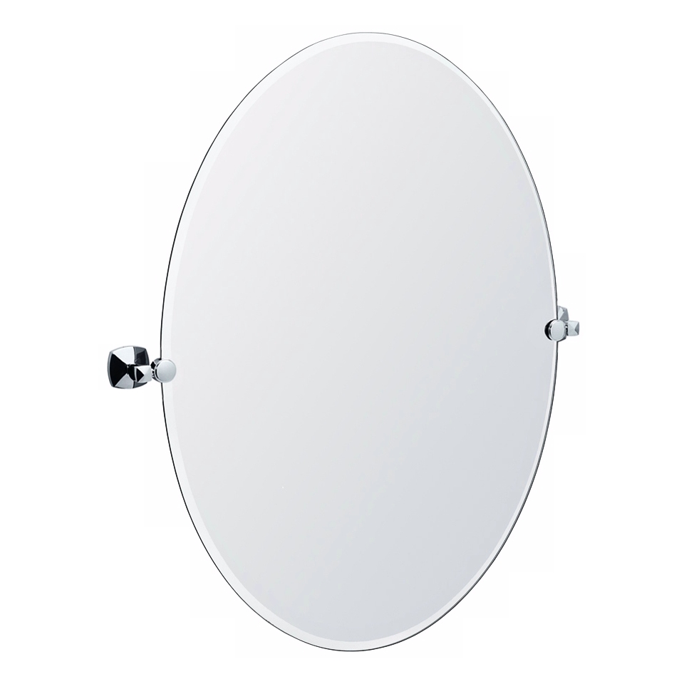 Gatco Jewel Chrome Finish Oval 32" High Tilt Wall Mirror   #P8202