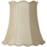 Imperial Taupe Scallop Bell Lamp Shade 12x18x18 (Spider)