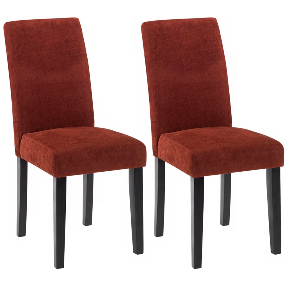 Set of Two Versa Dining Chairs Pimento   #T3995
