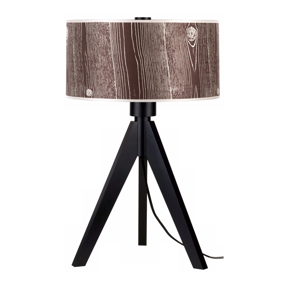Black, Asian Table Lamps