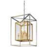 Morgan 8-Light 21&quot; Wide Gold and Silver Leaf Pendant Light