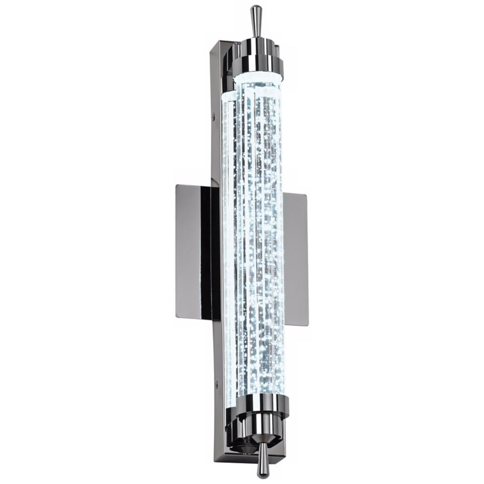 Speckled Glass ADA Compliant 16 1/2 Wide LED Sconce   #U8708