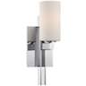 Possini Euro Ludlow 14&quot; High Chrome Wall Sconce