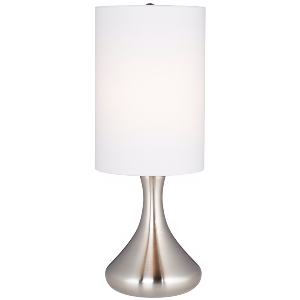 Brushed Steel Mini Droplet Table Lamp   #V4328