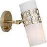 Jonathan Adler Parker Brass Plug-In Swing Arm Wall Lamp