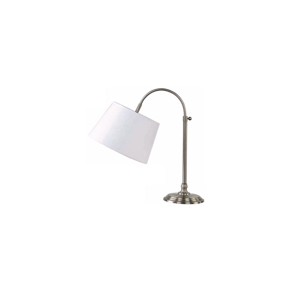Edward Adjustable Brushed Nickel Table Lamp   #V7025