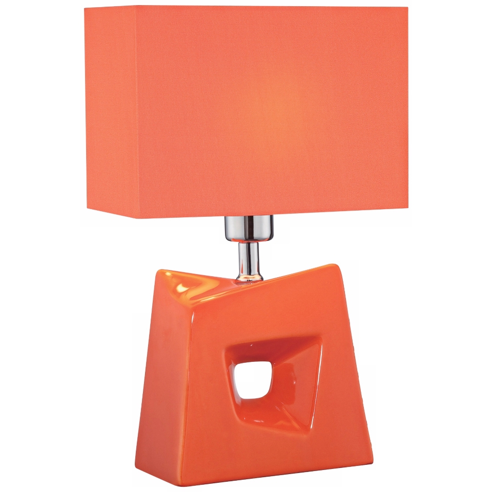 Lite Source Cynthia Orange Contemporary Table Lamp   #V7205