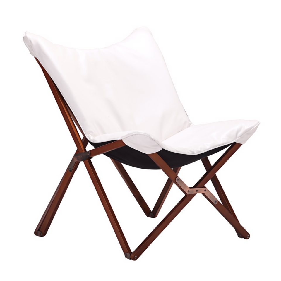 Zuo Draper White Lounge Chair   #V7744