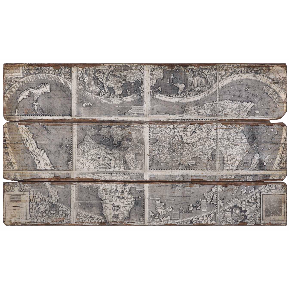 Uttermost 47" Wide Map of the City Wall Art   #W2627