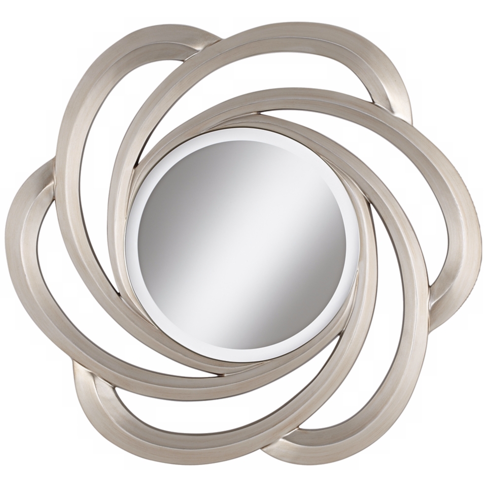 Cosmo 32" Round Silver Wall Mirror   #W4271