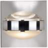 Besa Optos 3 1/2&quot; Wide Chrome Clear and Frost Wall Sconce