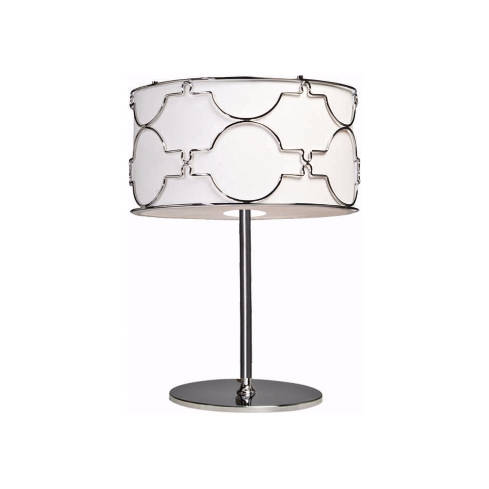 Artcraft Morocco Chrome Table Lamp   #W5726