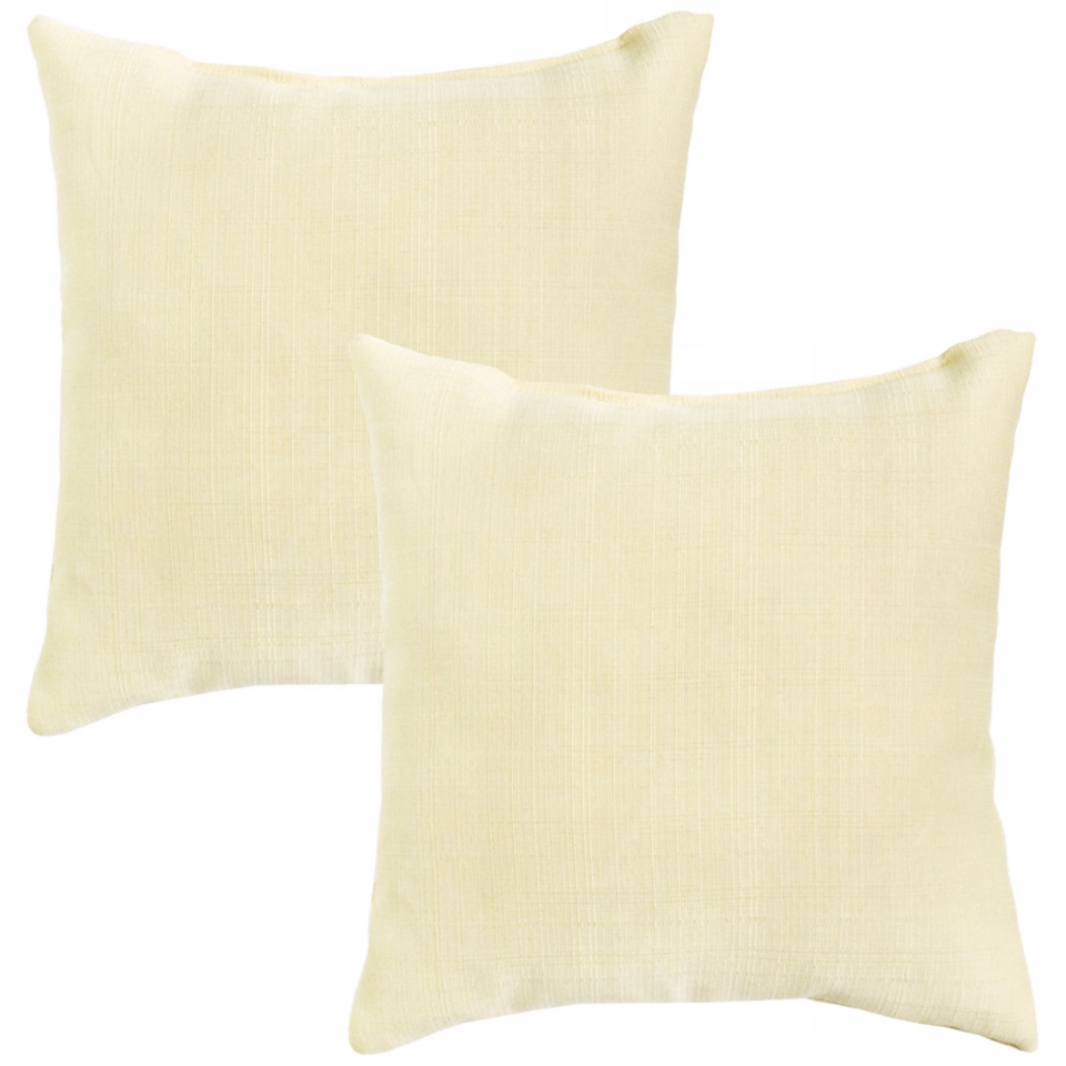 Set of 2 Tan Outdoor Accent Pillows   #W6234