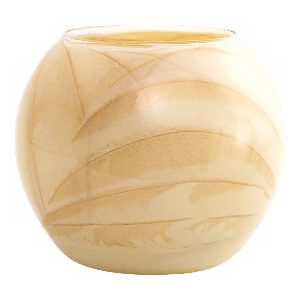 Esque 4" Ivory Candle Globe with Gift Box   #W6549