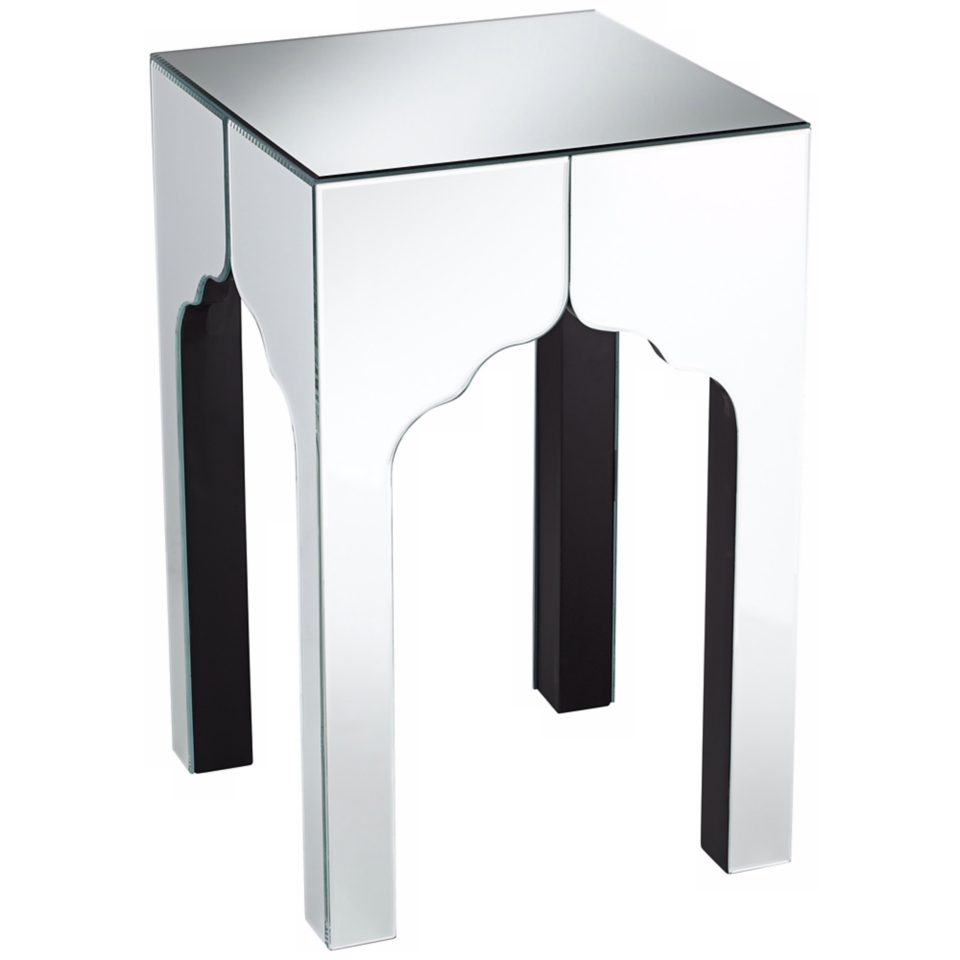 Eclectic Mirrored Accent Table   #W8022