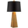 Possini Euro Design Gold Leaf Obelisk Table Lamp