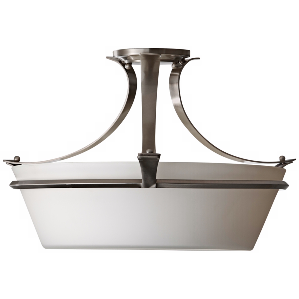 Murray Feiss Spectra 20" Wide Brushed Steel Ceiling Light   #X2328