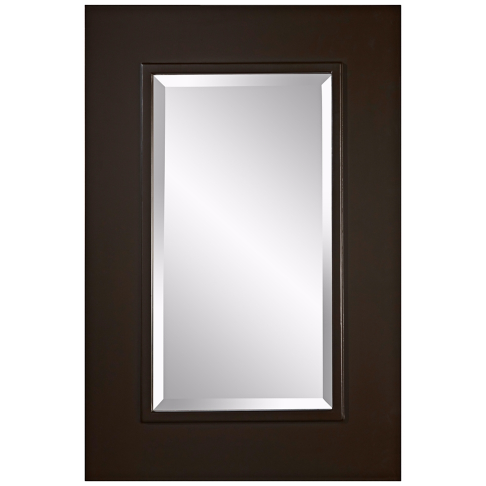 Murray Feiss Smythe 36" High Bronze Framed Wall Mirror   #X5745