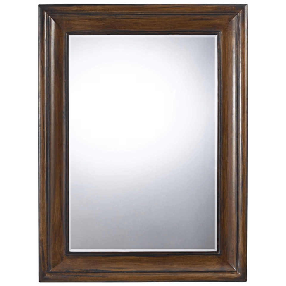 Laurel 48" High Mahogany Rectangular Wall Mirror   #X6950