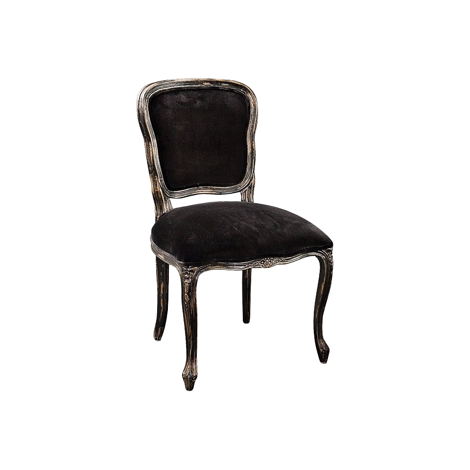 Orleans Set of 2 French Black Dining Chairs   #X8249