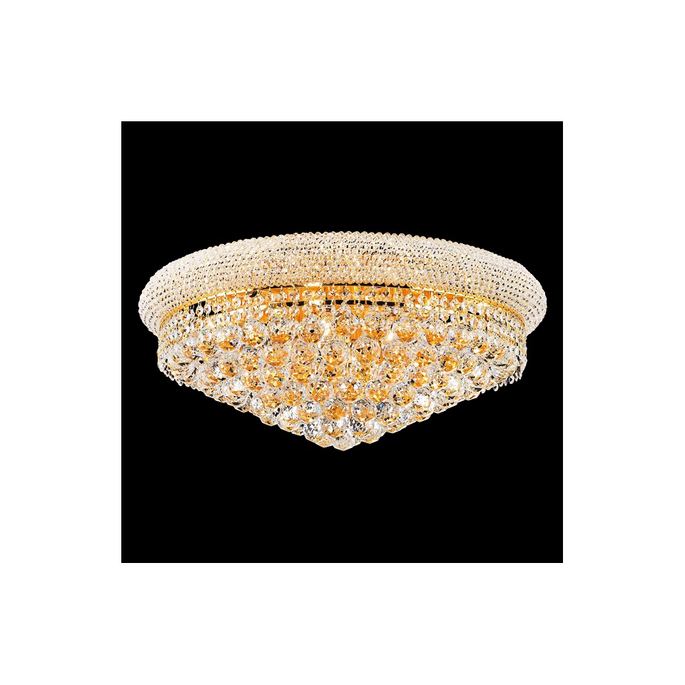 Primo 12 Light  Royal Cut Crystal and Gold Ceiling Light   #Y3733
