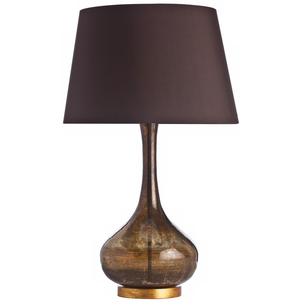 Bronze, Crystal   Glass Table Lamps