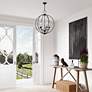 1_Arabella 22" Wide Black 5-Light Globe Chandelier in scene