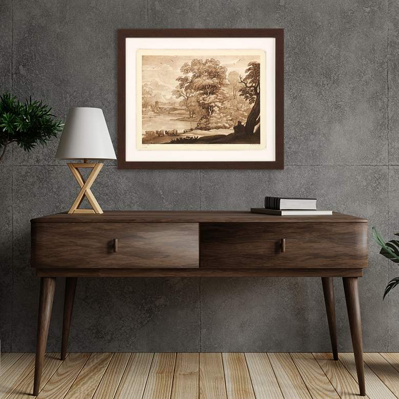 Image 1 Pastoral Landscape I 33" Wide Giclee Framed Wall Art in scene