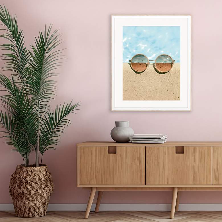 Image 1 Summer Chill - Shade 36" High Giclee Framed Wall Art in scene