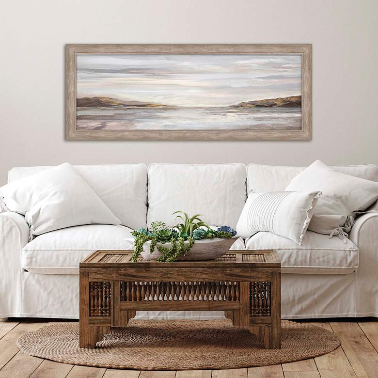 Image 1 Nolton Haven 52" Wide Rectangular Giclee Framed Wall Art in scene