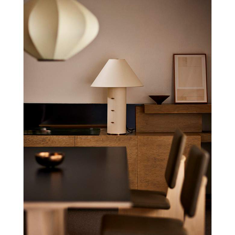 Image 1 Troy Lighting Bond 26" High Modern White Finish Table Lamp in scene