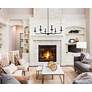 1_Elegant Lighting Cohen 42" Wide Black 6-Light Chandelier in scene