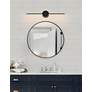 1_Justice Design Semicirculo 24" Wide Black 4-Light Bath Light in scene
