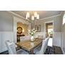 Emily 28" Wide Polished Nickel 5-Light Chandelier in scene