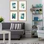 1_Terrene Abstract 21" High 4-Piece Giclee Framed Wall Art Set in scene