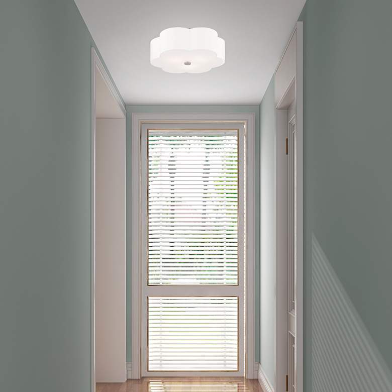 Image 1 Chelsea 18" Wide Brushed Nickel Ceiling Light in scene