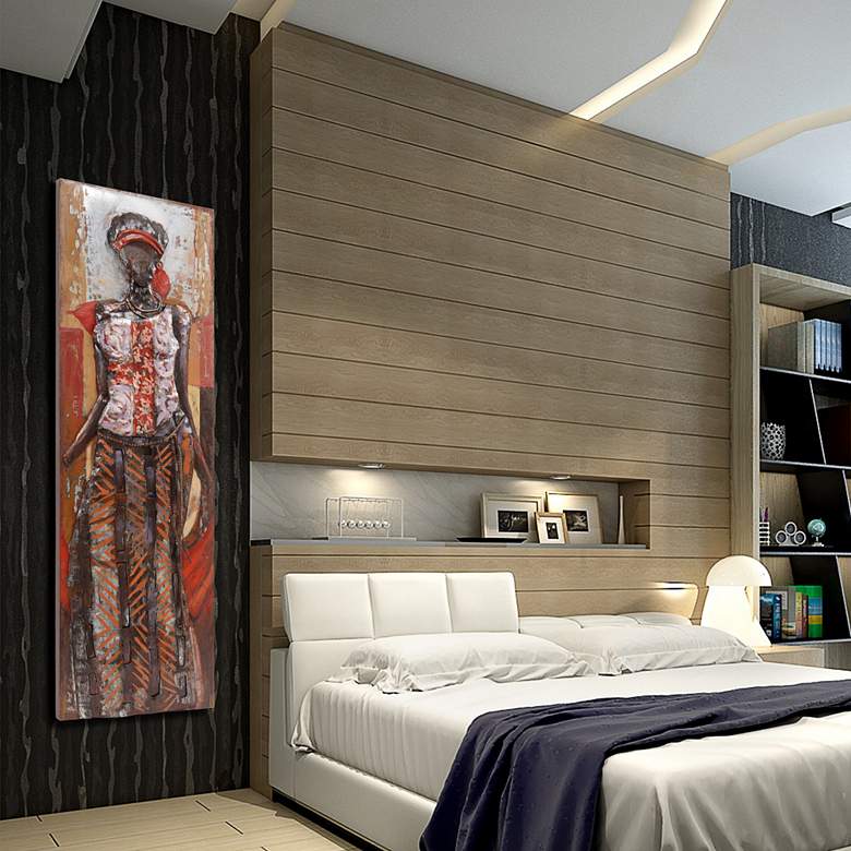 Image 1 Elegance 60" High Mixed Media Metal Dimensional Wall Art in scene