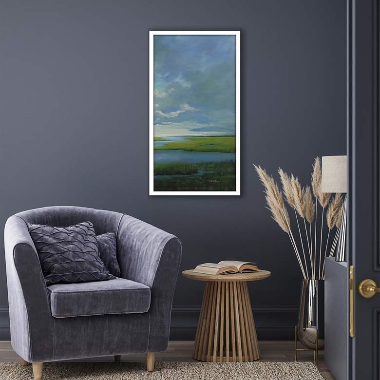 Image 1 Wetland II 48" High Rectangular Giclee Framed Wall Art in scene