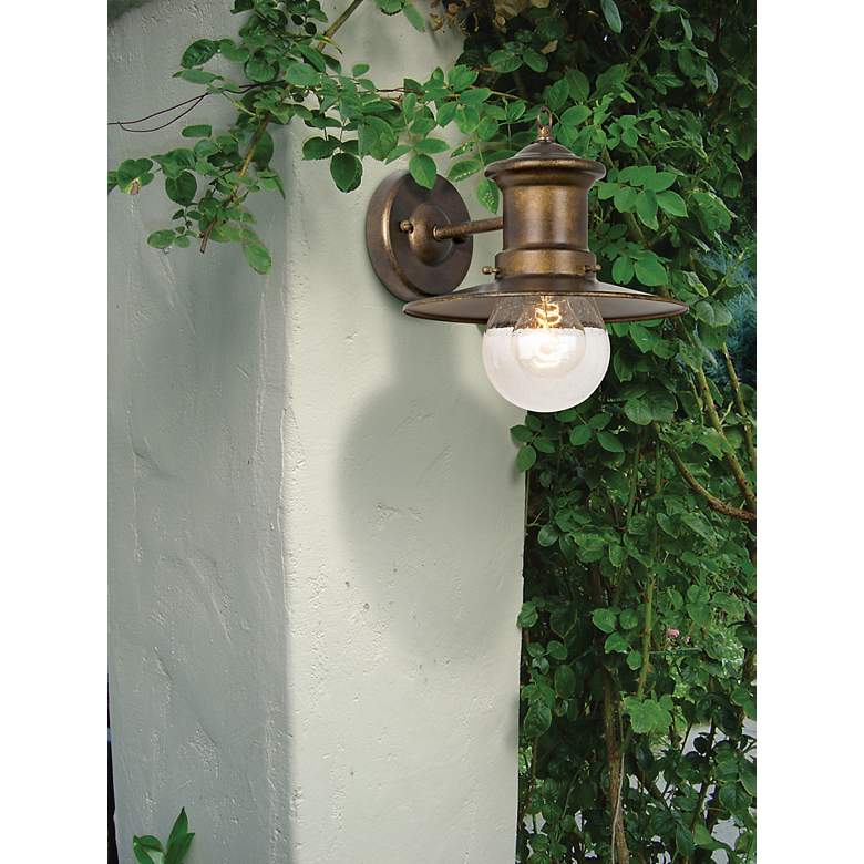 Maritime Collection 10 inch High Outdoor Wall Light in scene