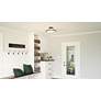 Thumbnail1 of Quoizel Outskirt 15" Wide Earth Black LED Ceiling Light in scene