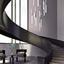1_Eurofase Benicio 42" Wide Gold and Black LED Linear Chandelier in scene